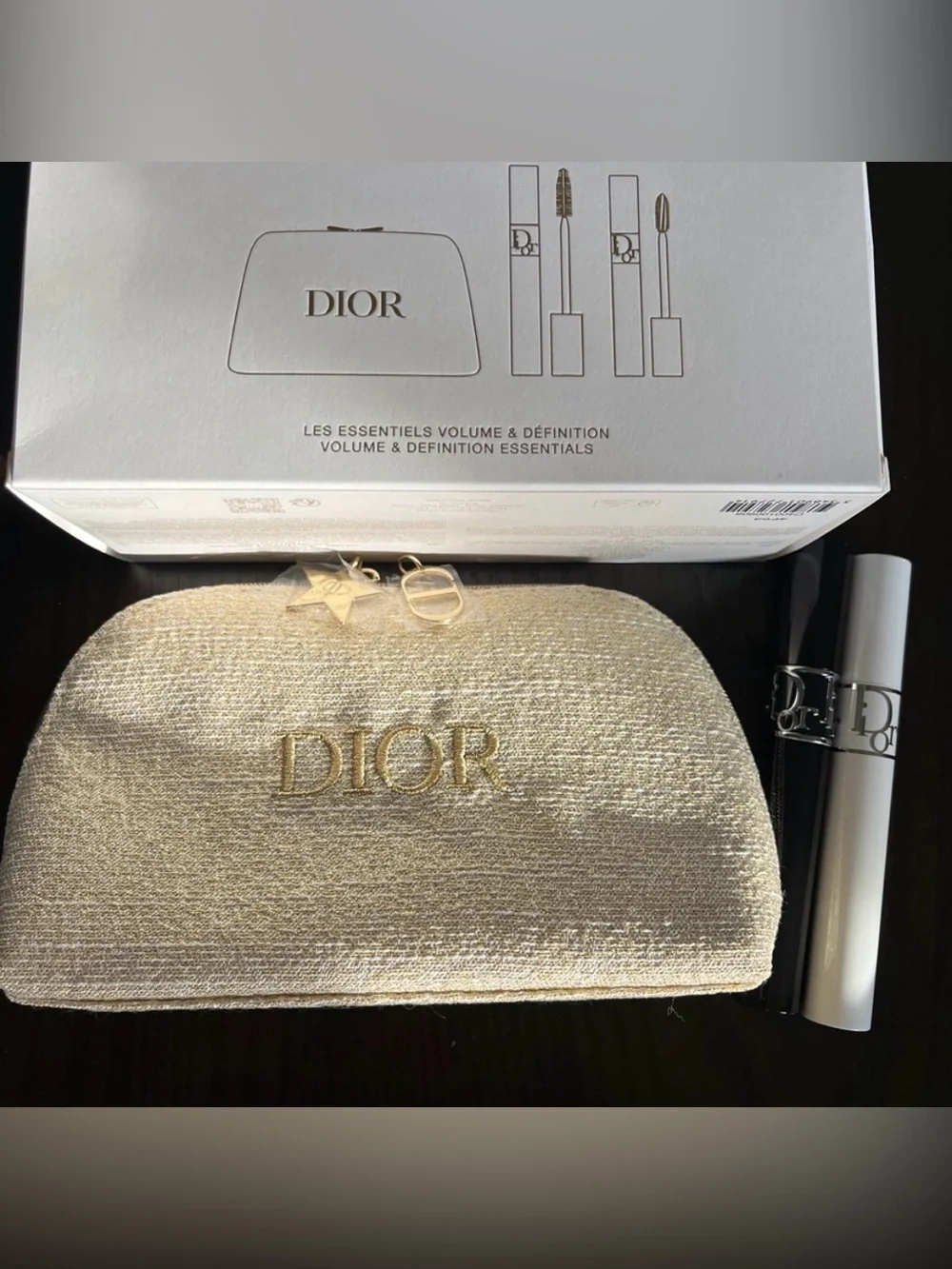 Dior mascara and serum duo gift set with pouch